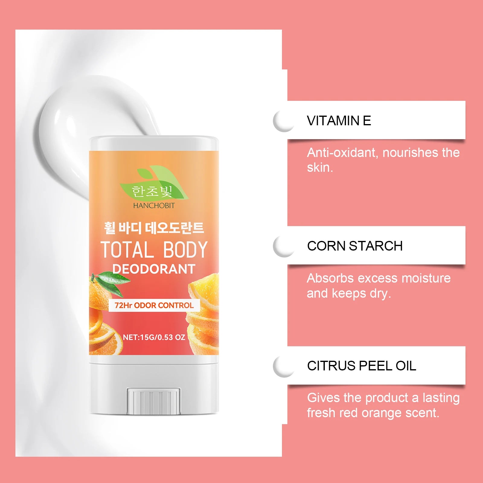 Hanchobit Body Care Stick – Portable Freshness & Odour Control Deodorant Stick Oasis Select