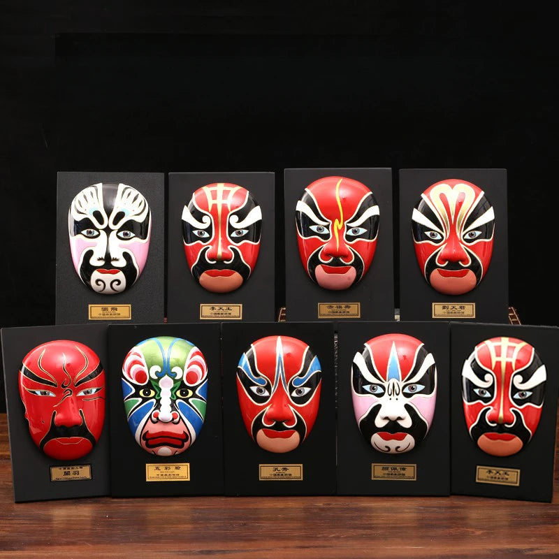 Peking Opera mask decoration Chinese style hot pot restaurant teahouse decoration Peking Opera mask relief pendant Oasis Select