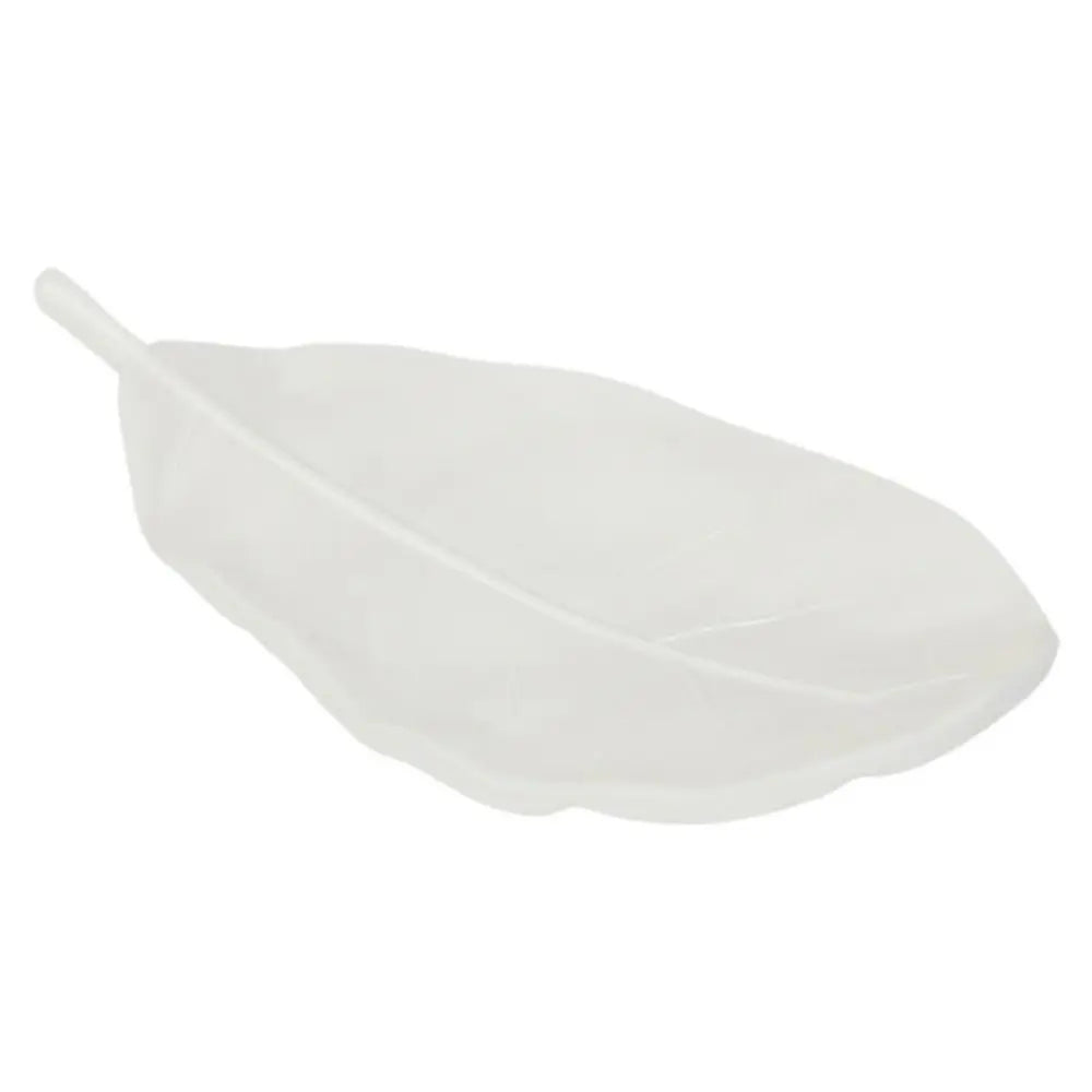 Creative Leaf Shape Soap Dish Storage Holder Stand Tray Fashion Soap Box Durable Storage Rack Bathroom Kitchen Sink Organizer Oasis Select white