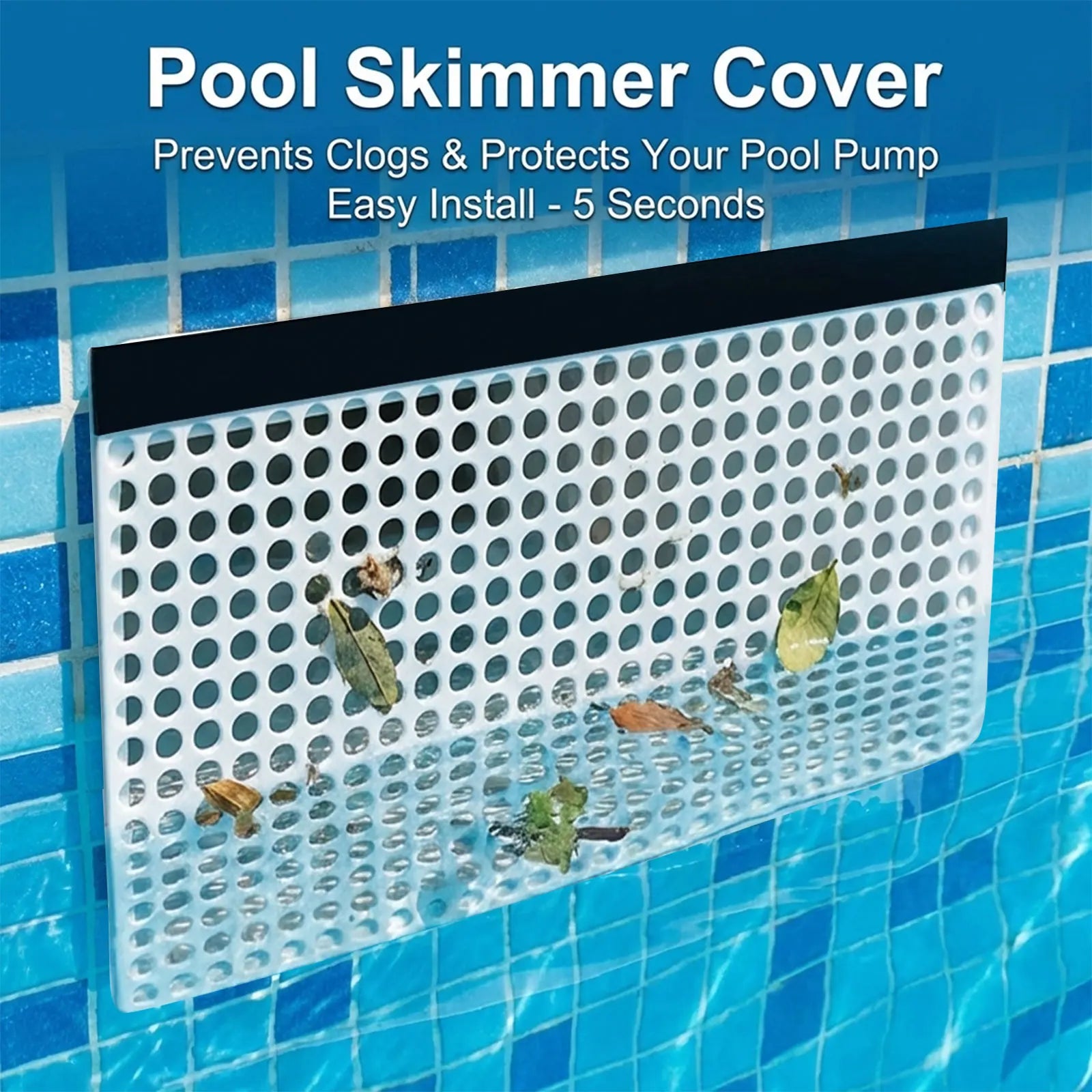 Pool Skimmer Net Pool Skimmer guard kit Leaf Guard Mesh Screen Protective Heavy-Duty for Pond Poolside Hot Tub pool cleaning net Oasis Select Multicolor