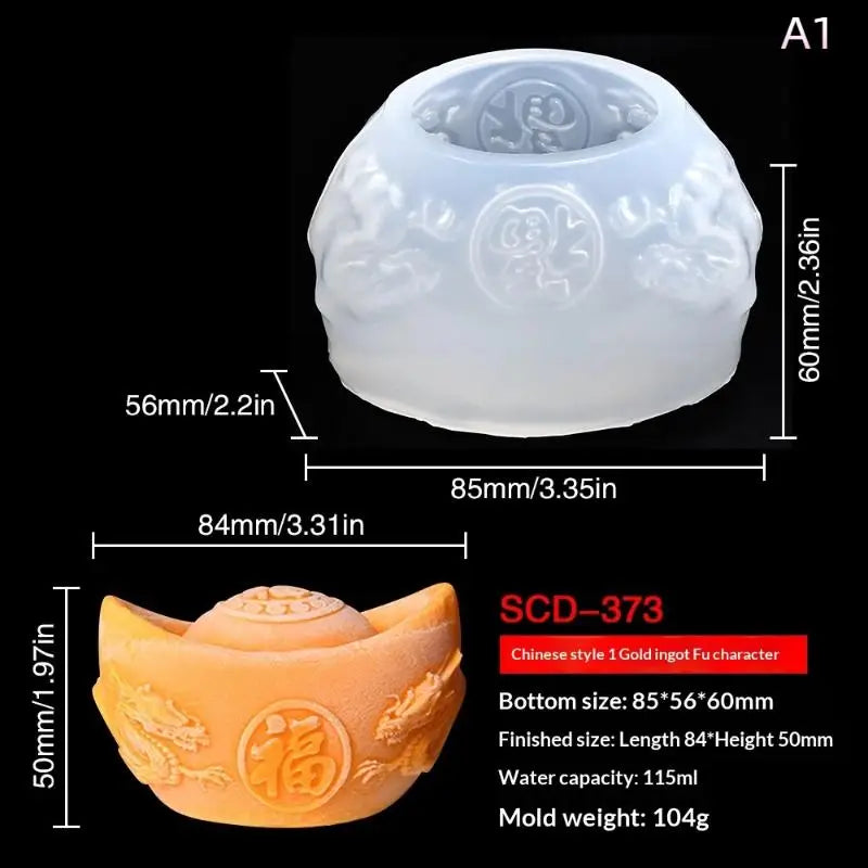 3D Milk Jelly Silicone Cake Mold Lion Dance Pig Pudding Mould for Home Baking Dessert Decoration Accessories Oasis Select A4