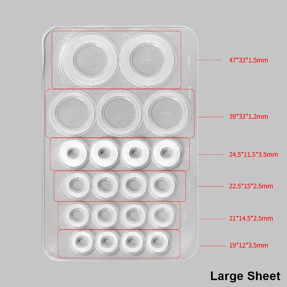 1Sheet S/L Faucet O-Ring Sealing Gasket Replacement Leak-proof Pipe Connection Gasket Silicone High Temperature Resistant Oasis Select Large Sheet