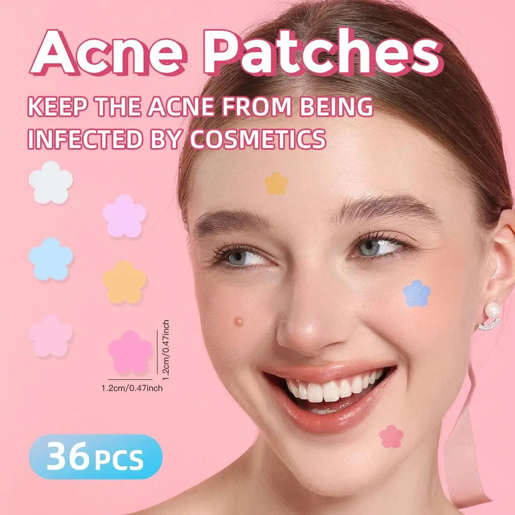 USHAS Flower Hydrocolloid Acne Patches – Breathable & Invisible
