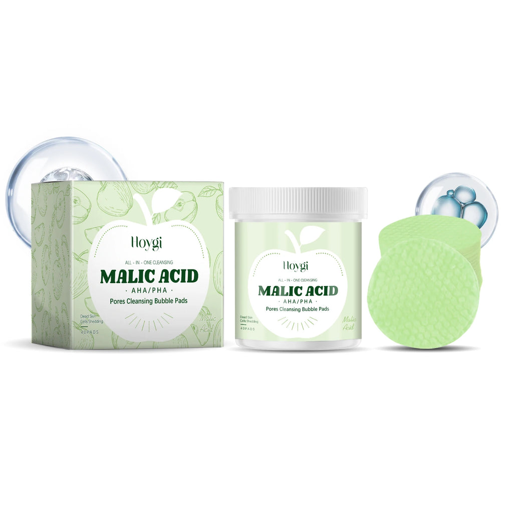 Hoygi Malic Acid Pore Cleansing Exfoliating Pads – 40 Pack Exfoliating Cleansing Pads Oasis Select 40pcs
