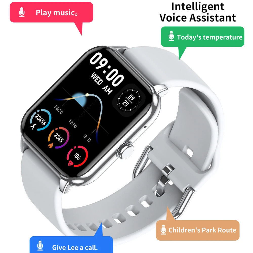 1.9 Inch Watches Blue Tooth Call Smartwatch Al Intelligent Voice Smart Watch Sports Fitness Heart Rate Music Lady Bedside Lamp Oasis Select