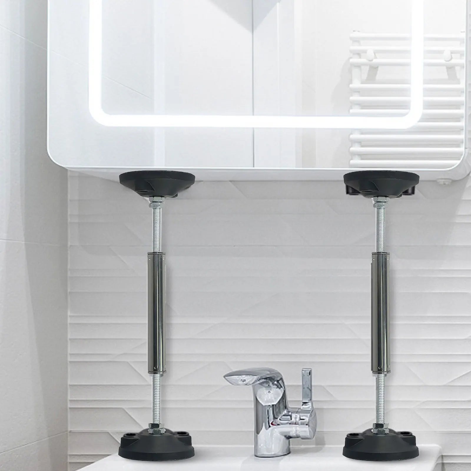 Telescopic Cabinet Support Rod 300kg Adjustable Sink Prop 1-2pcs Cabinet Support Rod Oasis Select