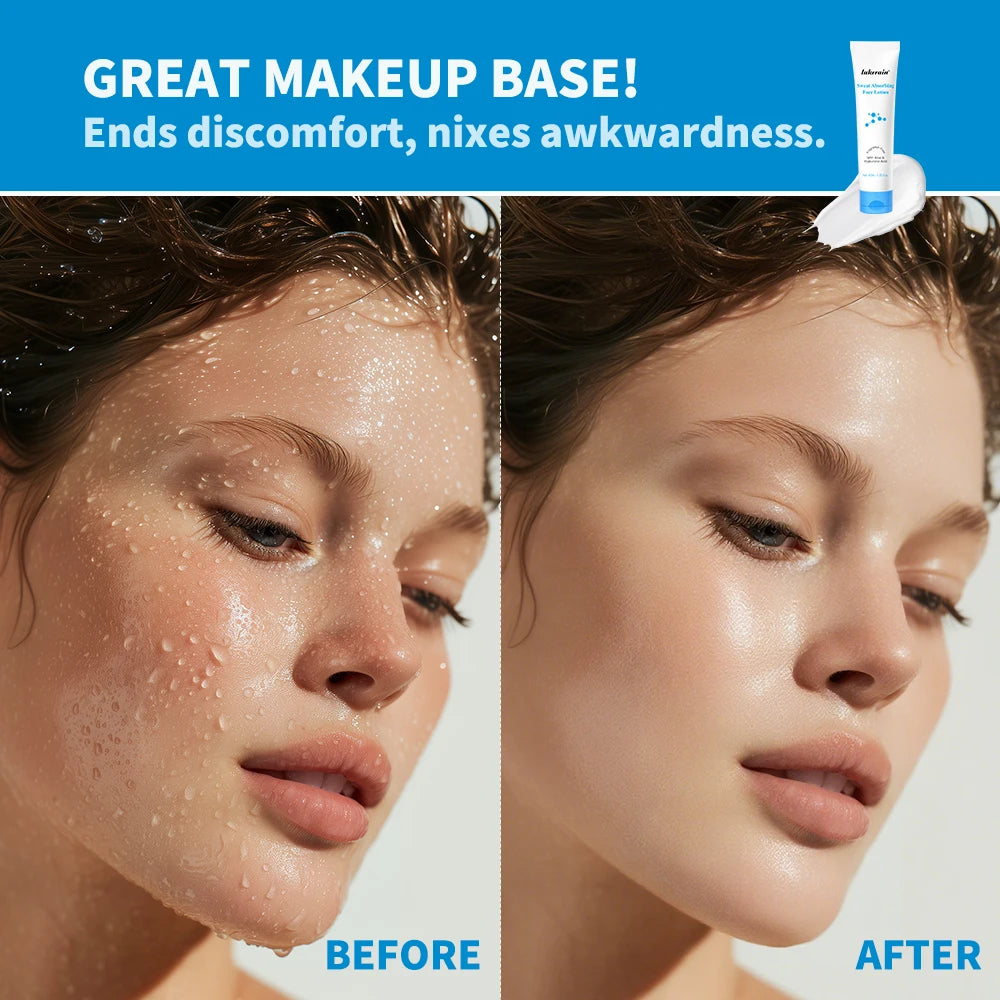 Makeup Base Sweat Absorbing Face Lotion Matte Long Lasting Sweat Control Absorbs Excess Oil Antioxidants Nourish Great Makeup Oasis Select