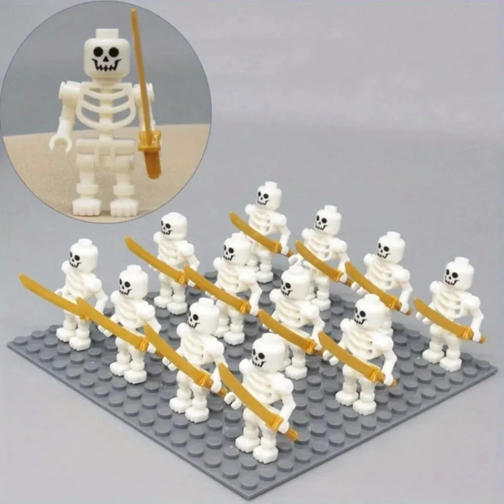 Skeleton Soldiers, Building Blocks, People, Halloween Figures, Mini Building Blocks, Ninja Bone People, Army Skeleton Corps Oasis Select