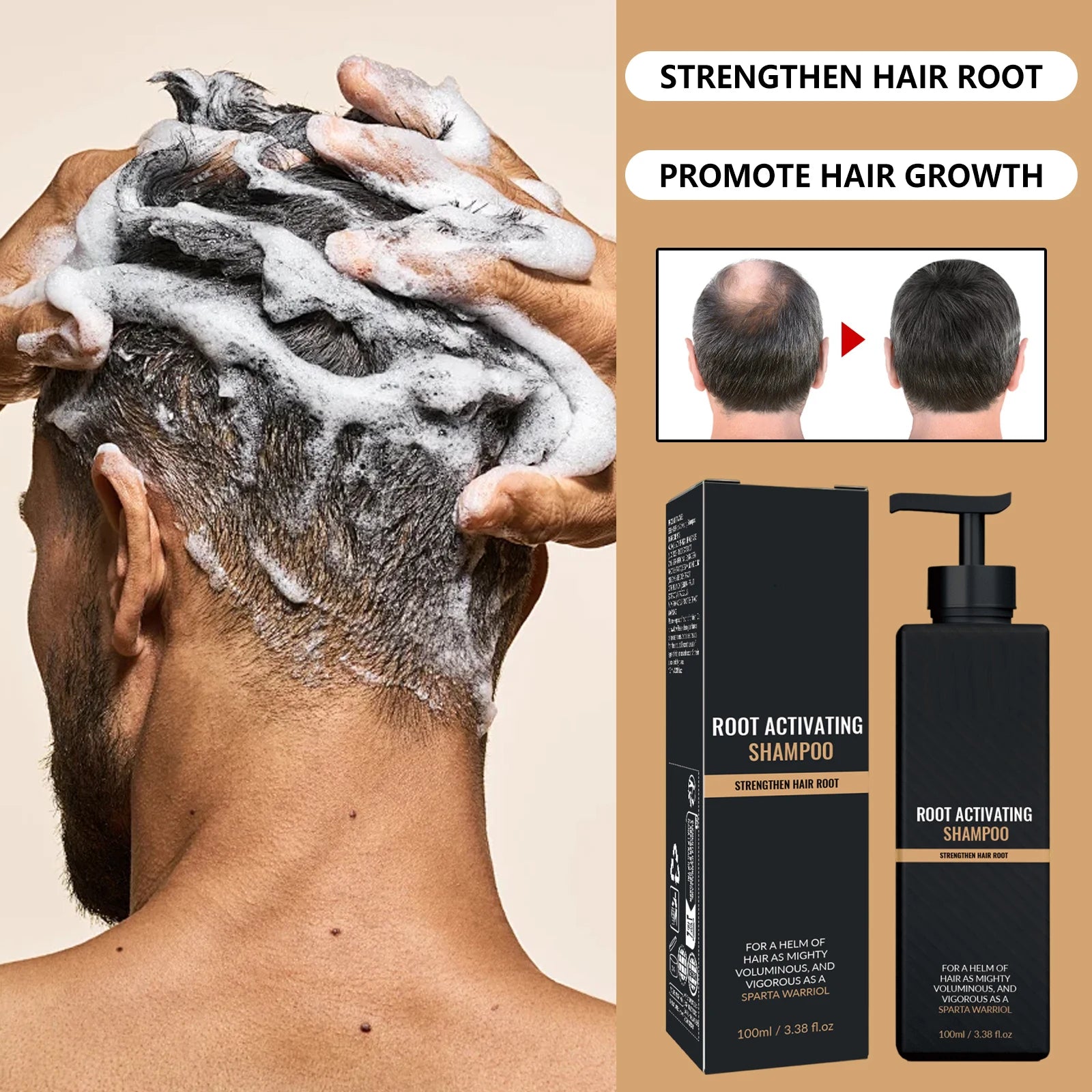 Volumizing Scalp Care Shampoo Deep Cleansing Ginger Extract Natural Formula Hair Strengthening Nourishing For Oily Hair All Type Oasis Select