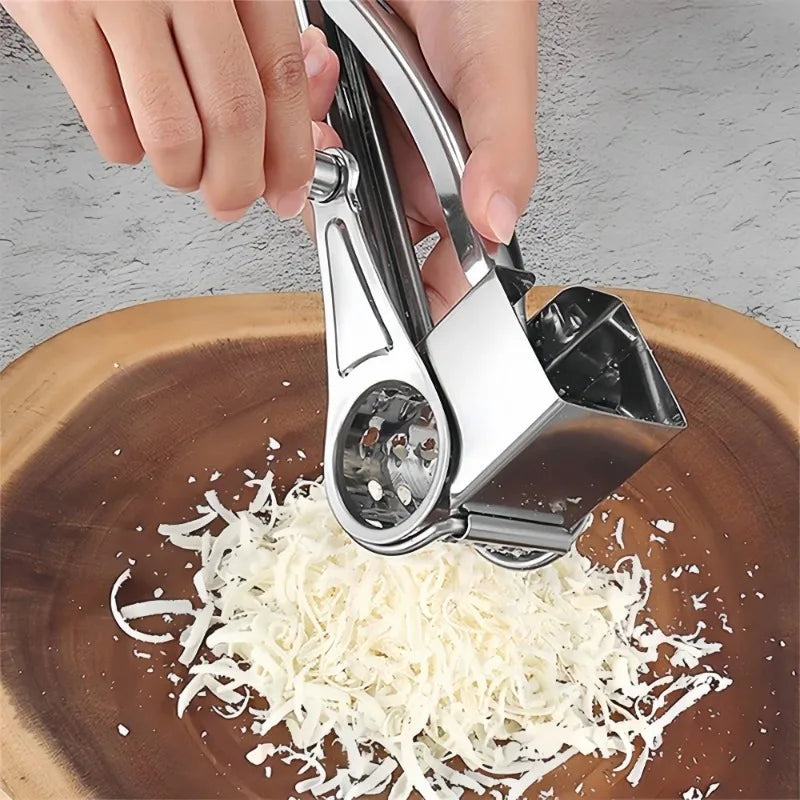 Hand Crank Stainless Steel Grater Multi-use Food Slicer Shredder for Vegetable Nut Chocolate Kitchen Use Oasis Select