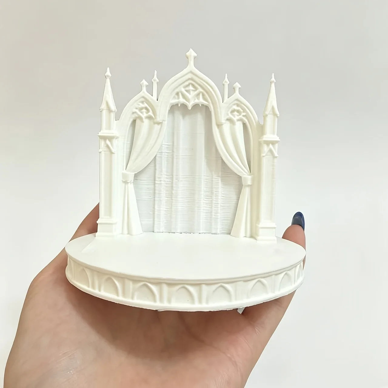 Gothic Castle Diorama Platform DIY Miniature Figures Ornament Doll Photography Fairy Garden Crafts Miniature Wedding Scene Decor Oasis Select