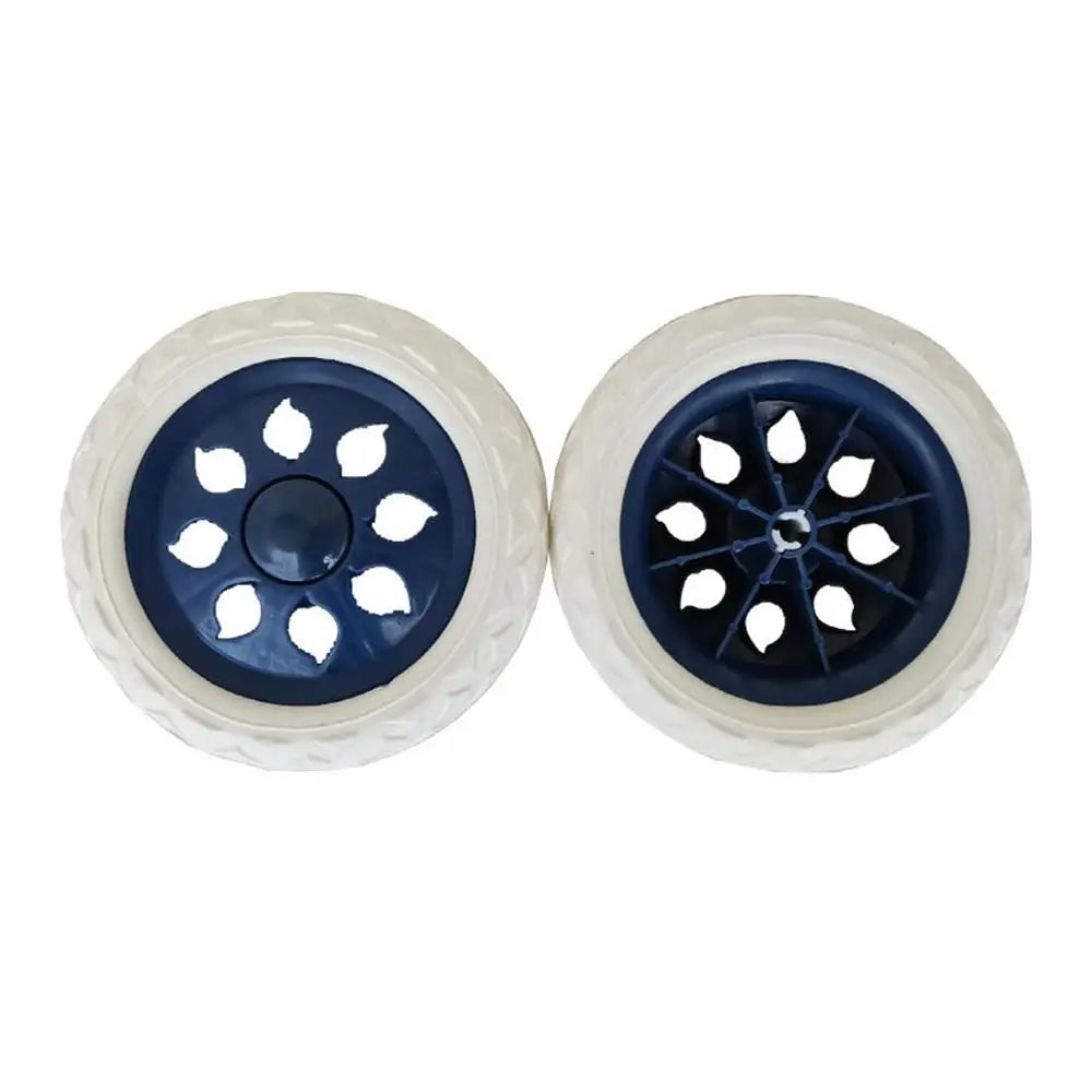 2Pcs EVA Shoppin Cart Wheels 6.3Inch Replacement Travelling Trolley Caster Anti Slip Flexible Tire Wheel Luggage Accessories Oasis Select 4