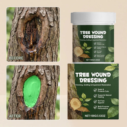 100g Tree Wound Bonsai Cut Paste Plant Restoring Regrowth Sealant Smear Agent Pruning Compound Sealer With Brush Tree Repair Oasis Select