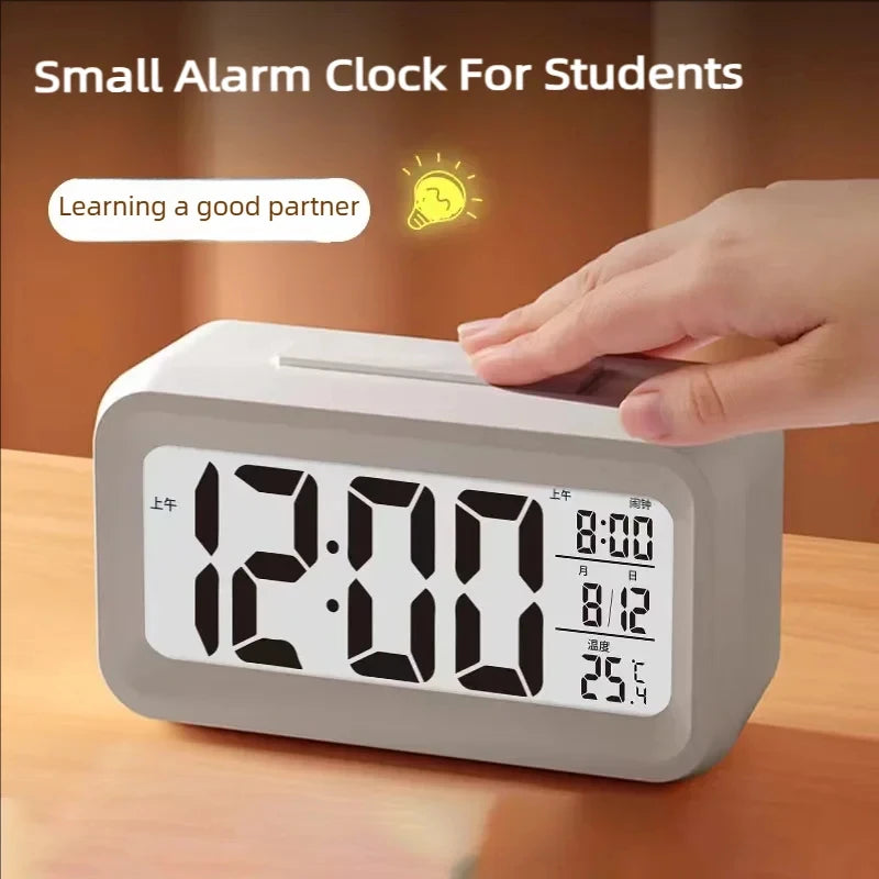 Digital Alarm Clock 12/24-hour Display Screen Timer LED Night Light Suitable for Bedroom and Household Use Oasis Select
