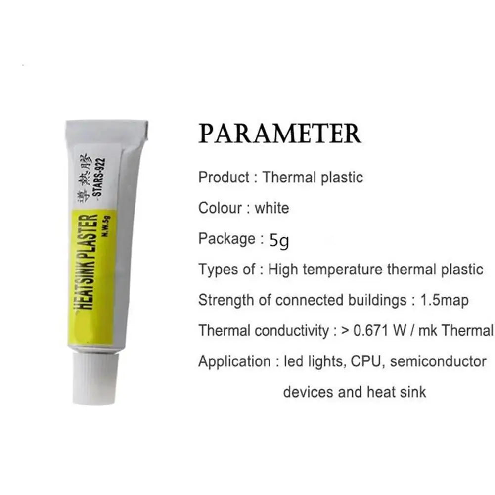 Thermal Heatsink Plaster Paste – CPU GPU LED IC Chip Cooler
