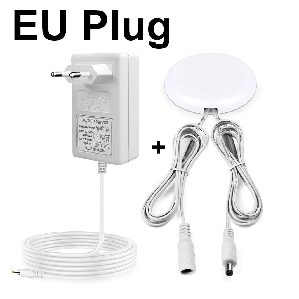 AC100V-240V TO DC12V/24V Conversion Power Adapter Charger Penetrable 20mm Wood Glass Touch&Hand Scan Sensor Dimmer for LED Light Oasis Select EU Plug 24v 3A