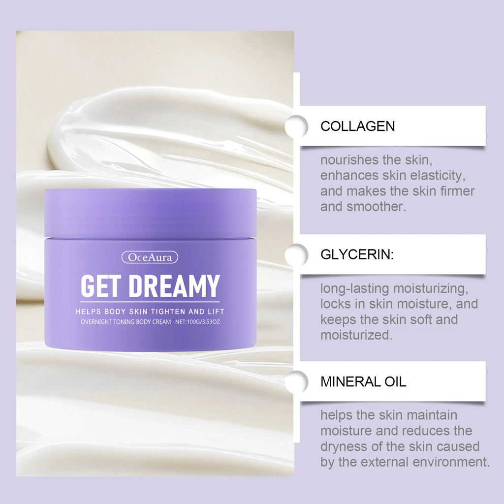 OceAura Overnight Firming Body Cream – Toning Whip All Skin