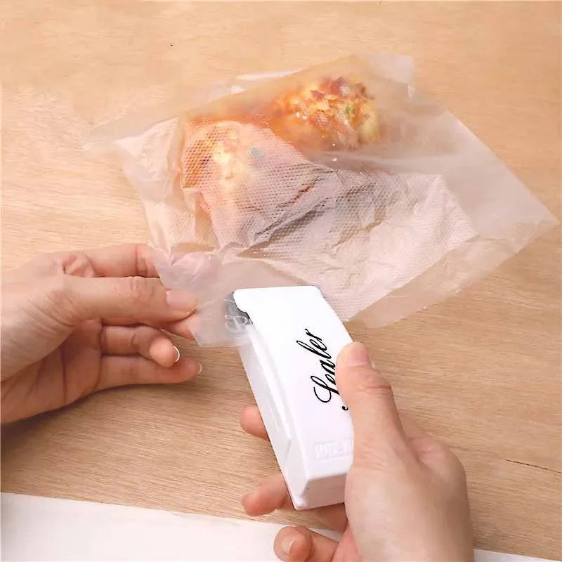 Plastic Heat Bag Sealer Food Packaging Sealing Machine Portable Snack Bag Sealing Clip Kitchen Storage Accessories Home Gadgets Oasis Select