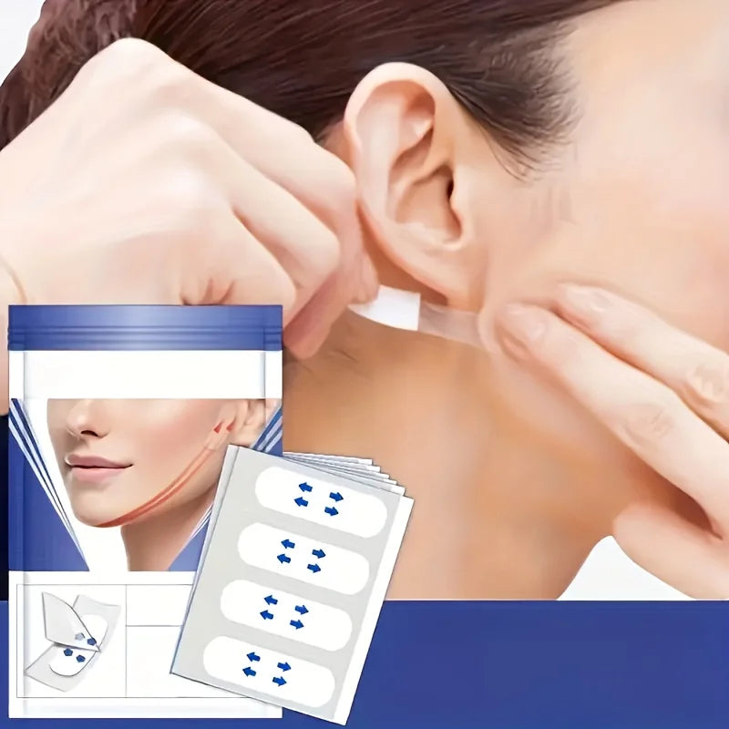 180/100pcs - Facial Tape Lift Invisible Patch, Suitable for Wrinkles, Chin, Neck, V-Shaped Lift Sticker, Instant Makeup Strips Oasis Select