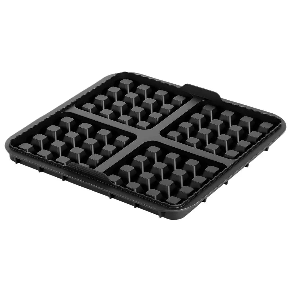 Air Fryer Silicone Waffle Maker Mold Square Reusable Non-stick Easy Release Biscuit Pancake Waffle Baking Mold Kitchen Accessory Oasis Select Black