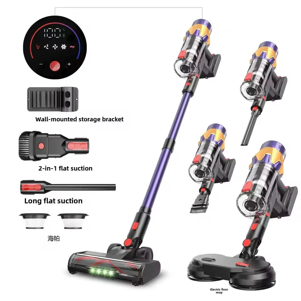 GUOHE V18 Cordless Vacuum 550W 35000Pa – Brushless Motor & Pet Brush