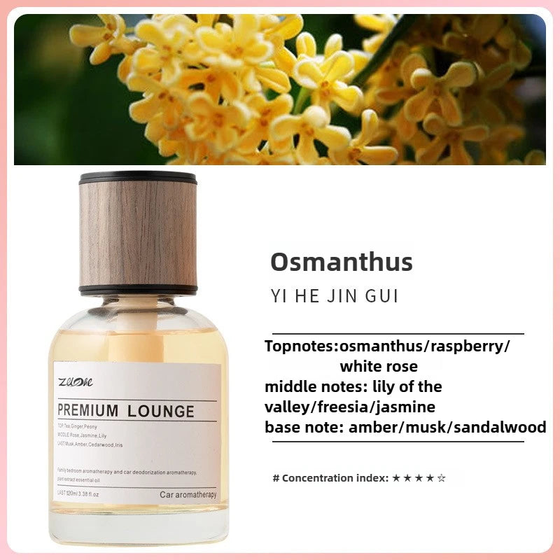 120ml Home Fragrance Peach Oolong Osmanthus Scented Liquid Air Freshener for Refreshing Atmosphere Home Decor Car Aroma Gift Oasis Select Osmanthus 120ml