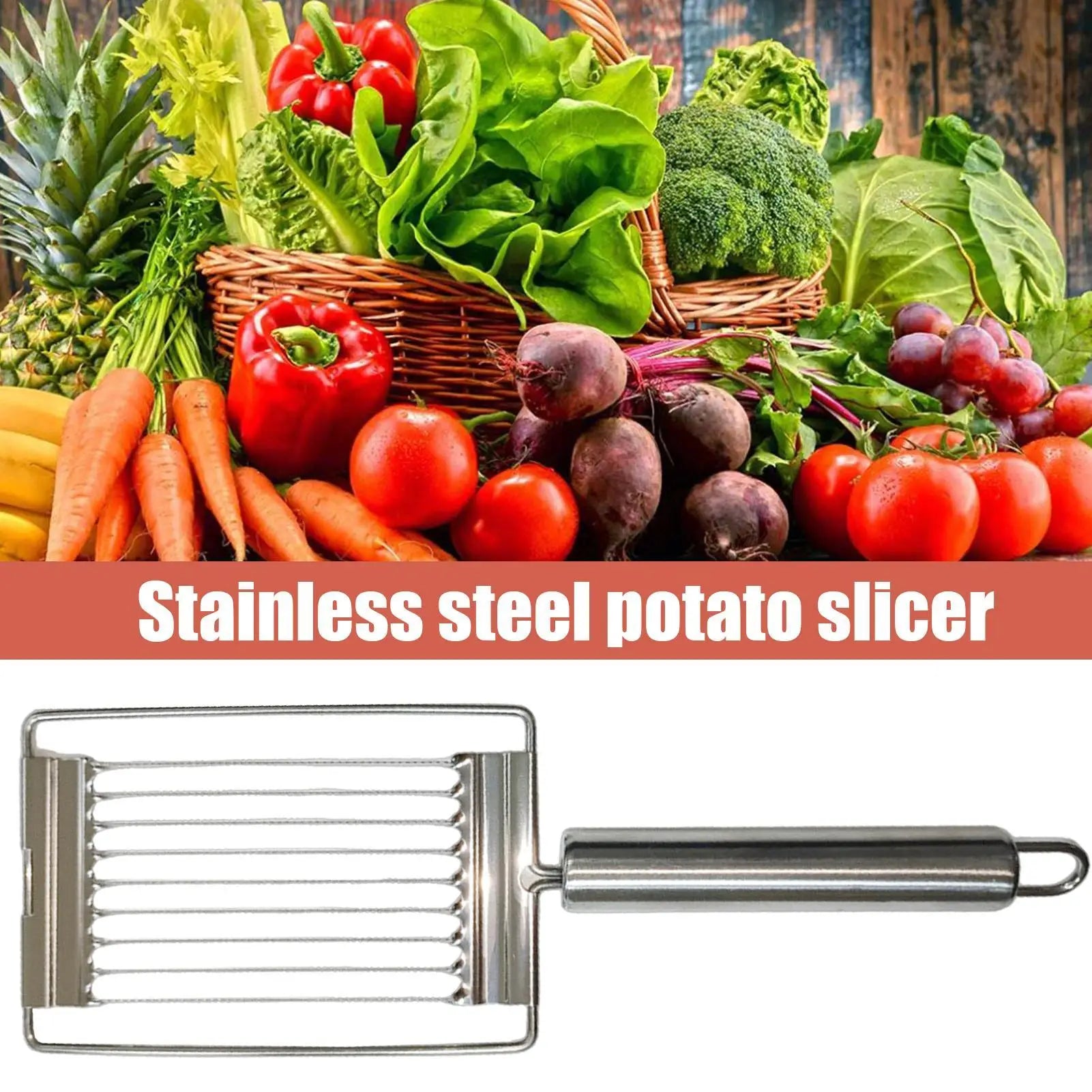 Stainless steel Hand Slicer Handheld Boiled Egg Slicer Onion Chopper Kitchen Gadgets Tomato Slicing Tool for Egg Ham Fruit Oasis Select