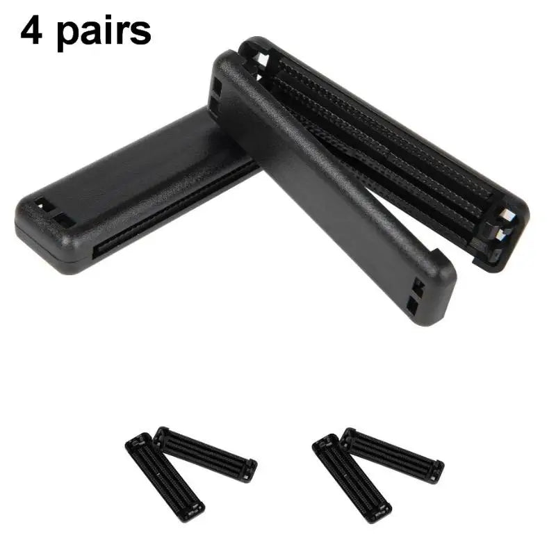 Universal Seat Belt Adjuster Clip Car Safety Belt Stopper Buckle Clamp Limiter Seat Belt Anti-skid Fixing Limiter Car Accessory Oasis Select 4Set