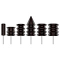 LIKE WISH Leather Burnisher Bits For Rotary Tools Set - 6 Piece Set Of Solid Tropical Sandalwood Burnishing Tools Kit Smooth Lea Oasis Select As shown