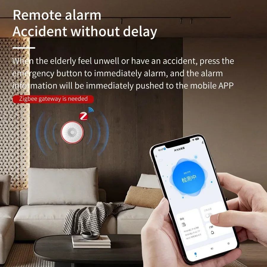 Tuya WiFi Zigbee Smart Siren Alarm 100dB – Alexa Compatible Smart Siren Alarm Oasis Select