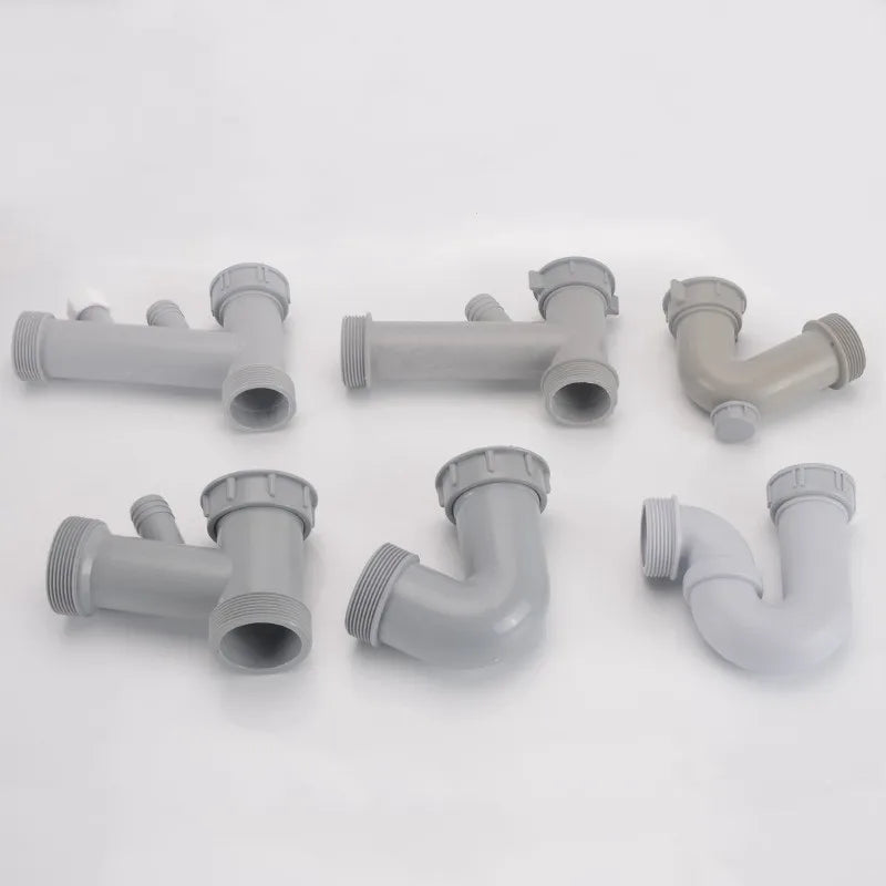 Sink Drain Pipe Adapter Y Shaped Basin Sewer Branch Connector Overflow Tube Thread Hose Joint for Kitchen Bathroom Accessories Oasis Select