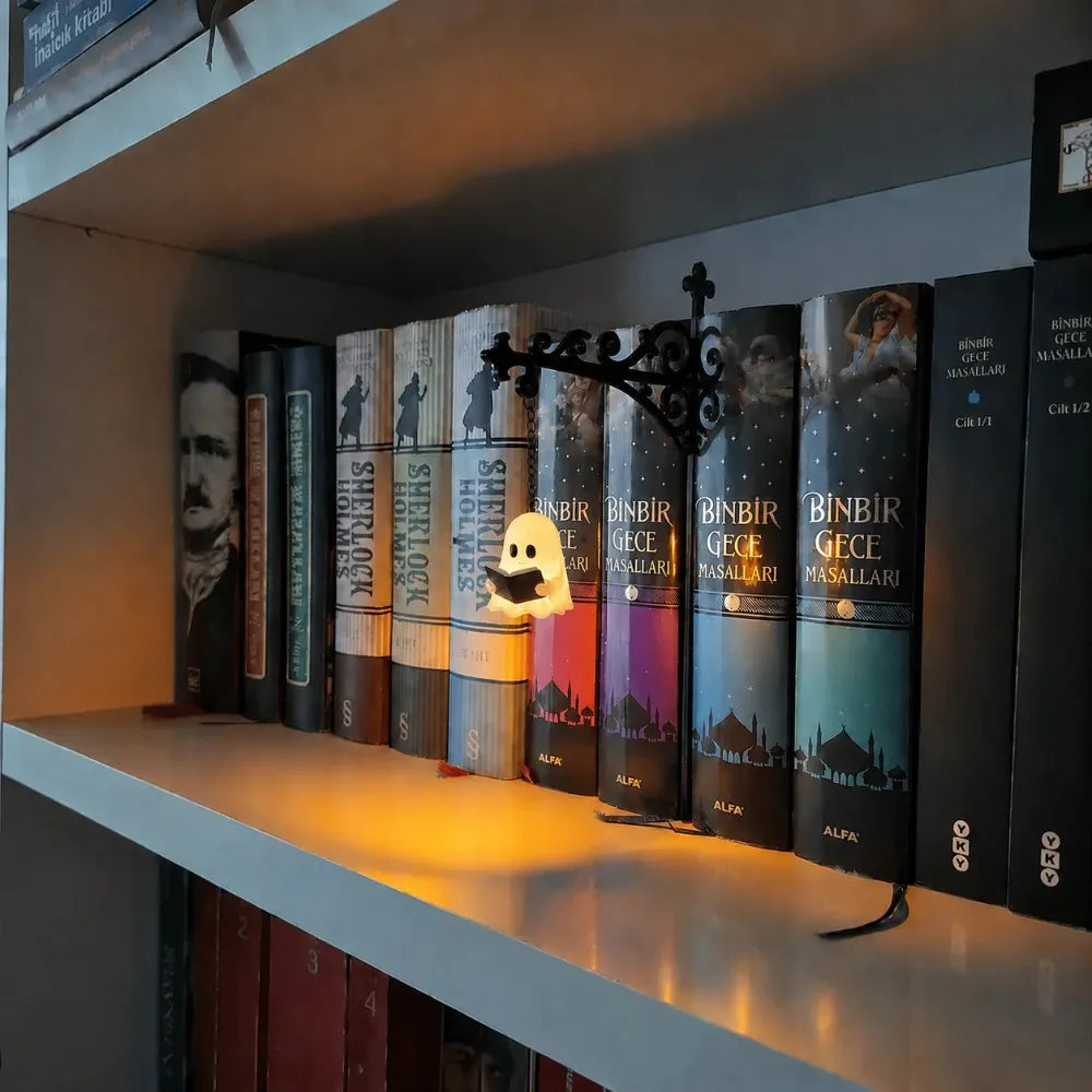 Atmosphere Lamp Vintage Bookshelf Lantern Light White Warm White Bookshelf Ghost Light Bookshelf Lamp Christmas Oasis Select Style 2