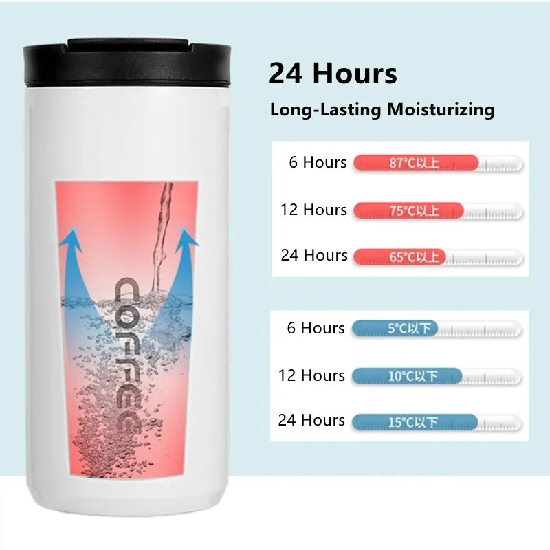 Stainless Steel Coffee Thermos Bottle Thermal Mug Leakproof Car Vacuum Flasks Coffee Cup Travel Portable Insulated Bottles Oasis Select