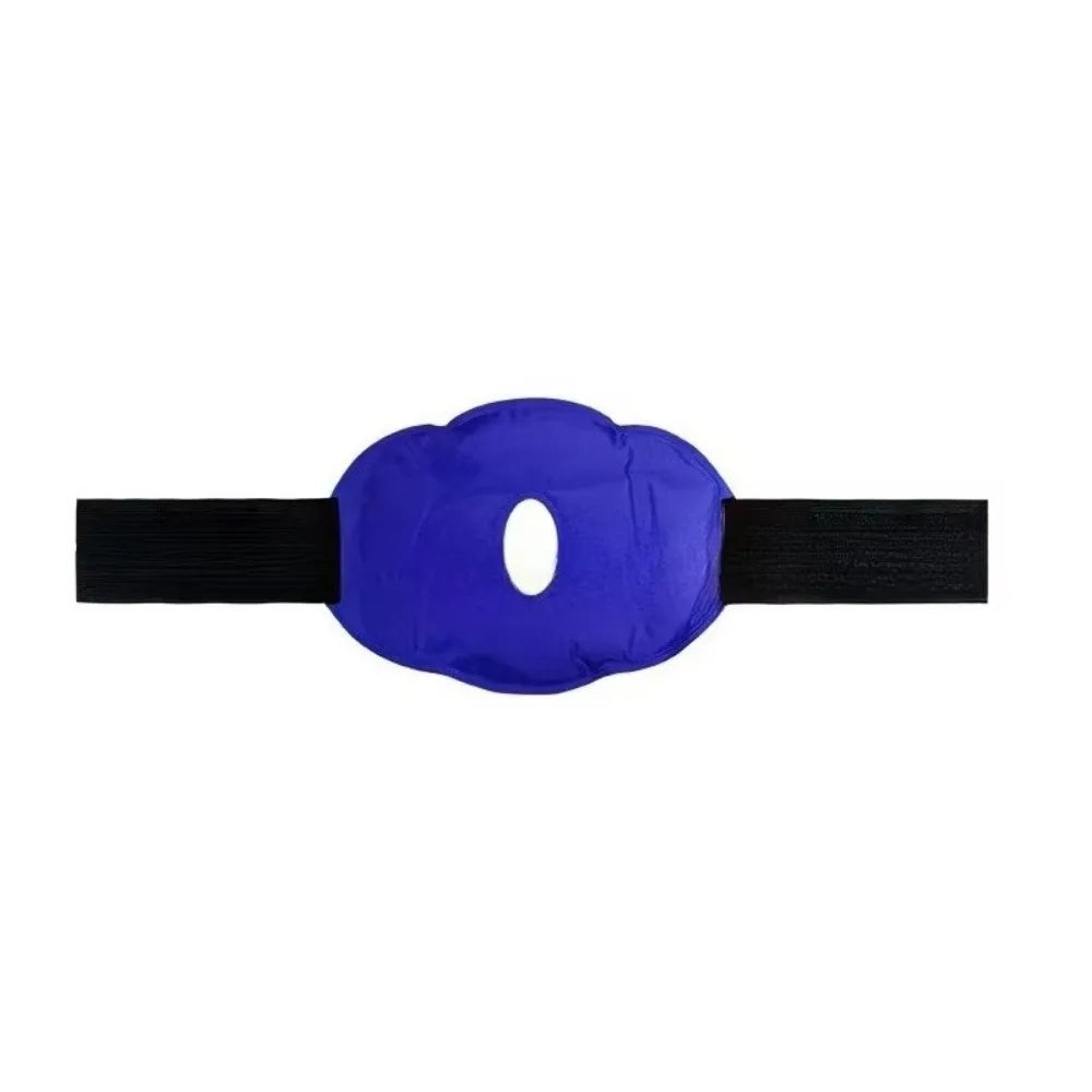 Hot And Cold compress Knee Ice Pack Wrap Adjustable Strap Dual Temperature Gel Knee Pack Nylon Gel Reusable Knee Wrap Oasis Select Royal blue