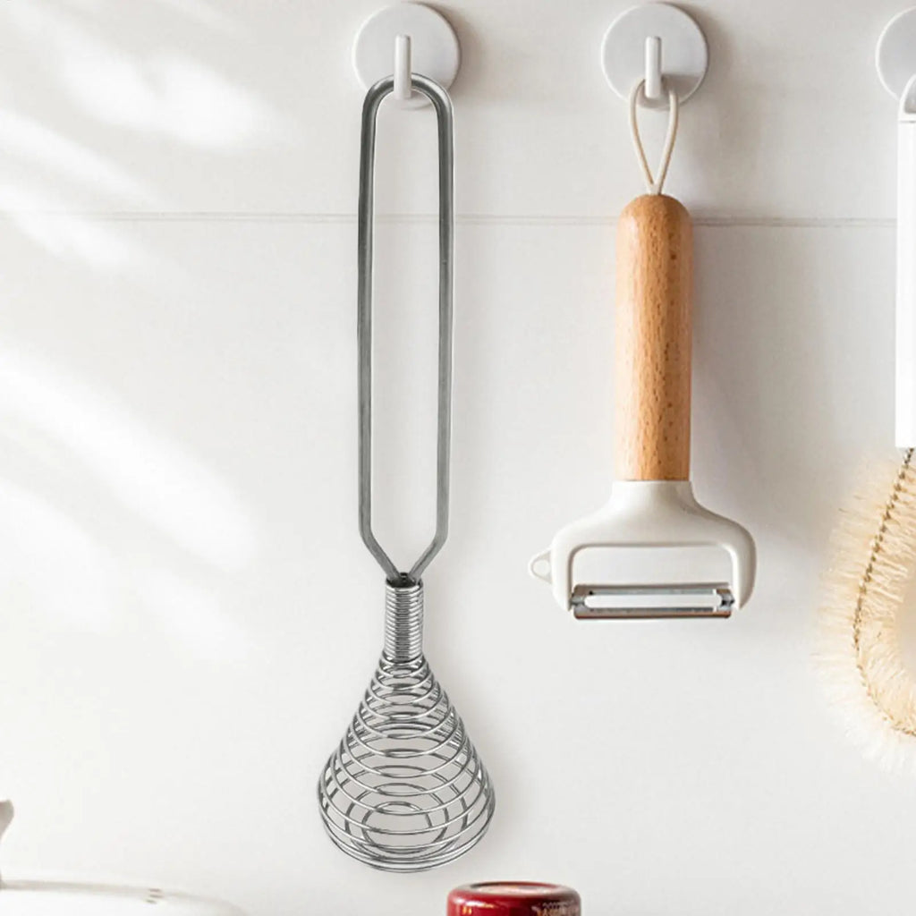 Egg Whisk Spring Coil Kitchen Whisk Hand Stirrer Handheld Kitchen Tools Stirrer Mixer for Whisking Mixing Beating Making Cream Oasis Select