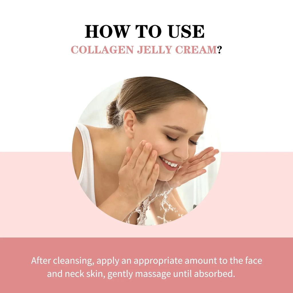 100ML Collagen Jelly Cream Niacinamide And Hydrolyzed Collagen Strengthen The Skin Barrier Glow and Moisturize Easy to Absorb Oasis Select