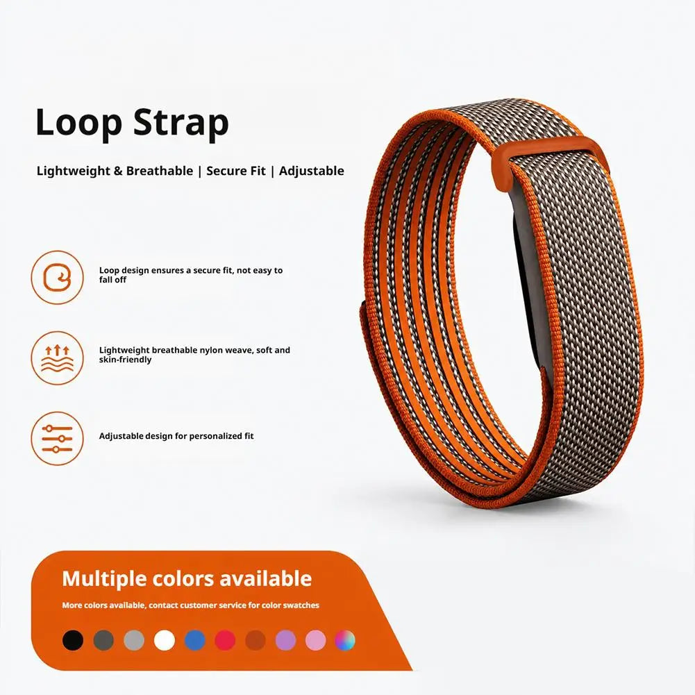 Nylon Loop Braided Watch Strap for Google Fitbit Air Comfort Breathable Sweat Resistant Replacement Band Fitness Watch Strap Oasis Select