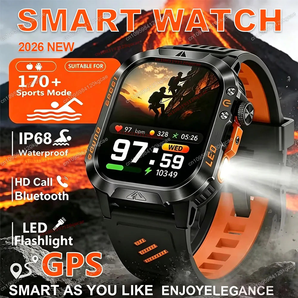 Military Smart Watch – GPS, BT Calls & Fitness Tracker | HW12