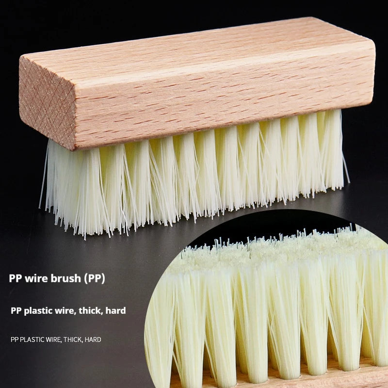 Multifunctional cleaning tools Laundry brush Set of Laundry brush and shoe brush mini size Household cleaning brush Oasis Select White Plastic