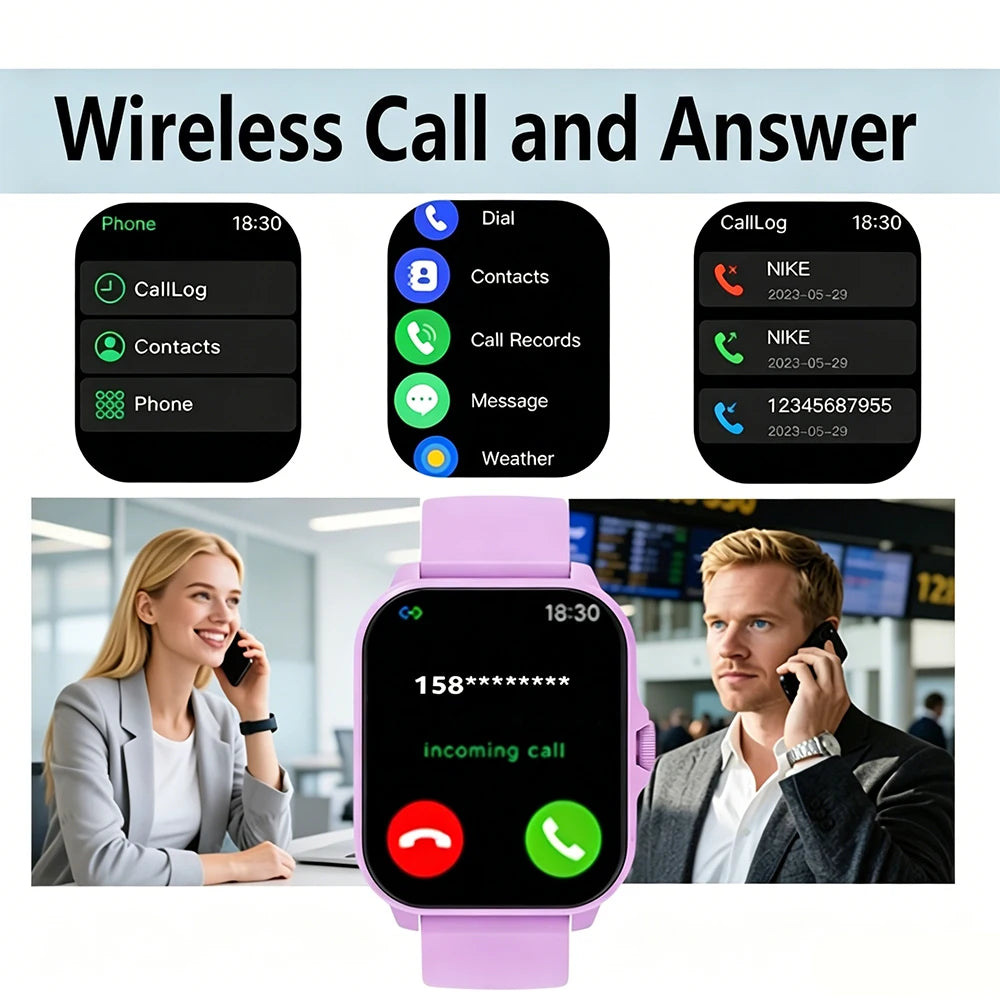 ERUN 1.83" Smartwatch – Fitness Tracker & Wireless Calling