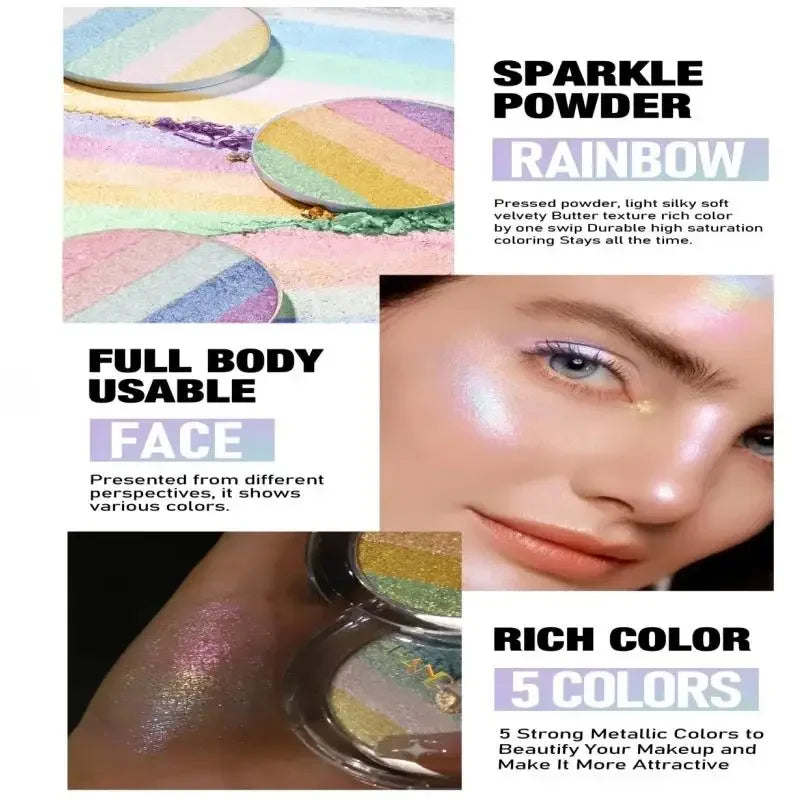 Handaiyan 5-Color Chameleon Eyeshadow & Highlight Palette