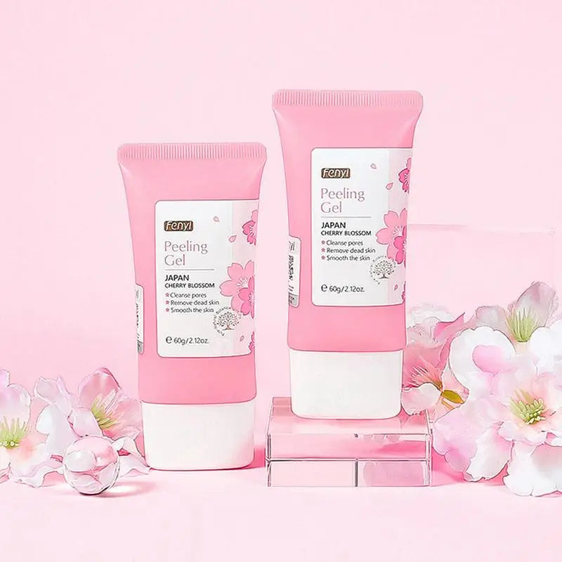 Face Peeling Gel Cherry Blossom Deep Cleansing Gel Facial Scrub Dead Skin Remover Skin Brightening Gel Facial Peel Face Oasis Select