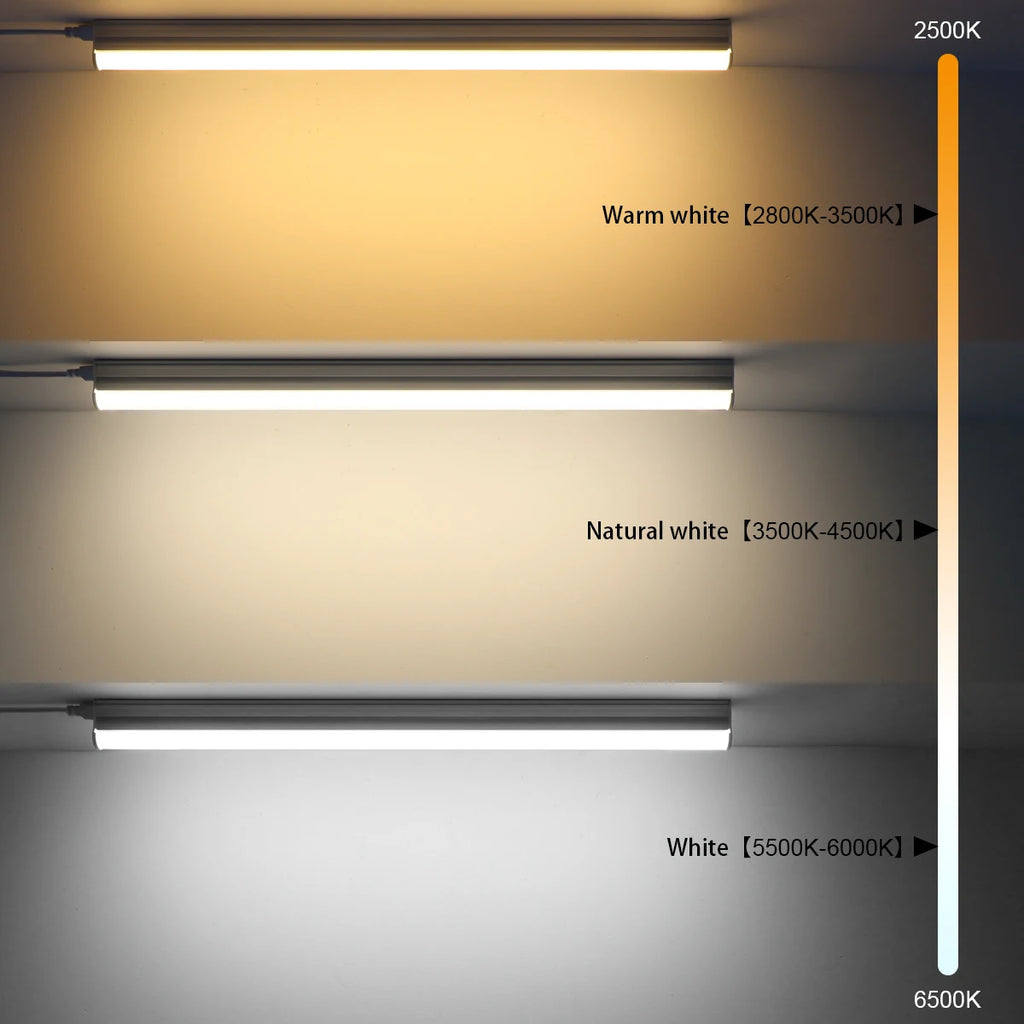 Kitchen Efficient Lighting LED Tube 85V-265V Energy T5 Aluminum Lamp for Replacement Fluorescent Tube for Hotel Garage,Non-glare Oasis Select