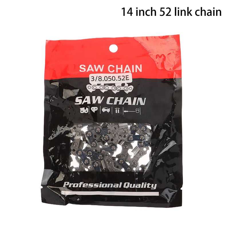4/6/8/12/14/16 Inch Metal Chainsaw Chain Spare Parts Link Chainsaw Saw Chain Blade For Electric Saw Accessories Wood Cutting Oasis Select 14inch 52link chain