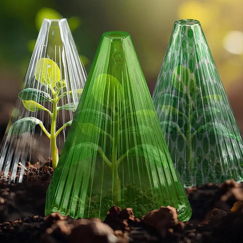 Garden Cloches Transparent Reusable Plant Protector Plant Protective Cover Versatile Bell Jar Cloches Protection Against Birds Oasis Select