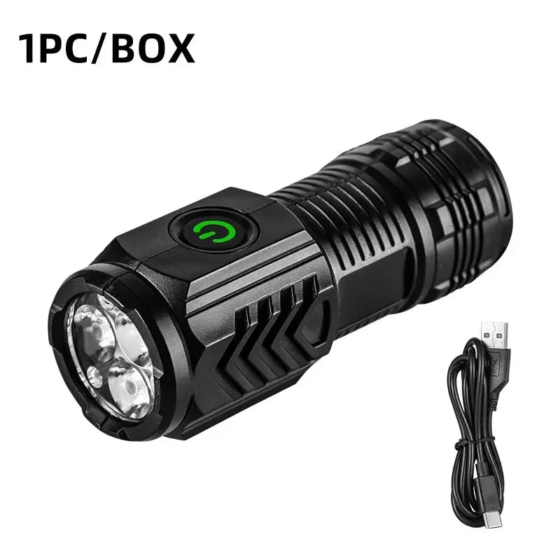 ESMARTER Mini Tactical Flashlight | 450LM Rechargeable LED Torch