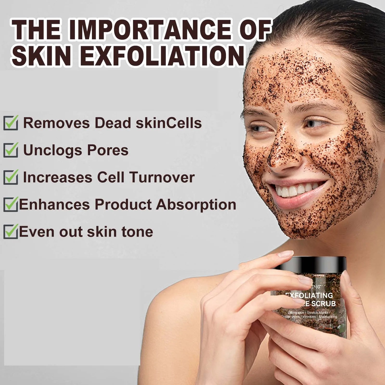 Coffee Scrub Softening Keratin Deep Cleaning Pore Moisturizing Relieve Chicken Skin Improve Dullness Body Exfoliating Care Cream Oasis Select