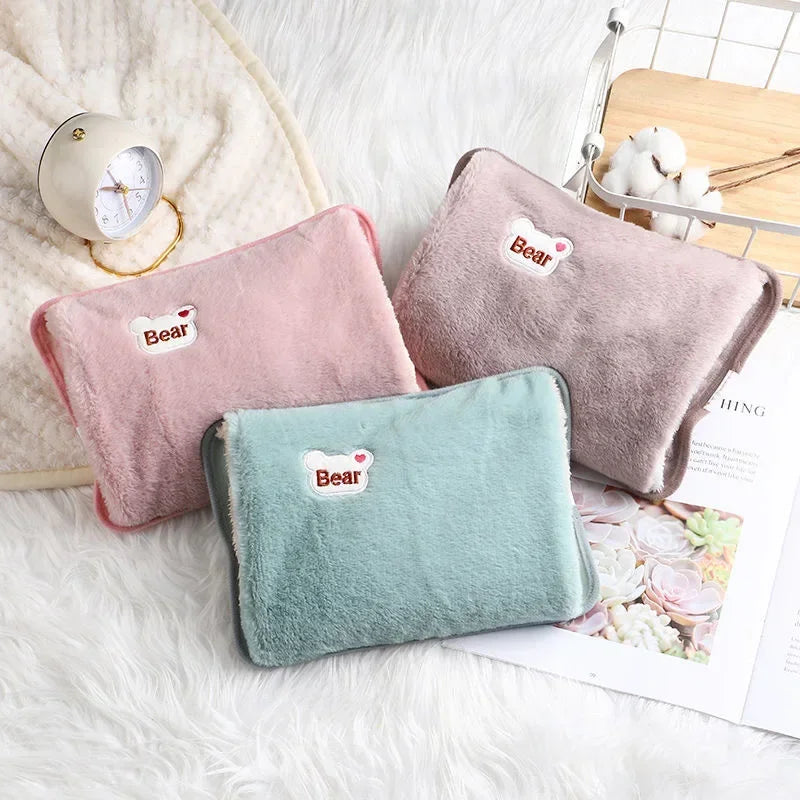 Affordable Winter Hand Warmer Cute Plush Stomach Warmer Portable Heating Pad Comfortable Handheld Warmer Bag Practical Oasis Select