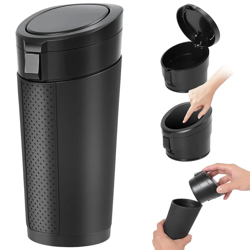 Universal Car Trash Bin Can Mini Auto Dust Organizer Car Interior Rubbish Bag Garbage Container Storage Box Vehicle Garbage Bin Oasis Select
