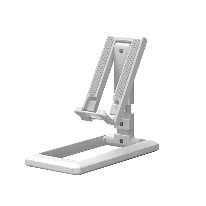 Foldable Tablet Mobile Phone Desktop Phone Stand for iPad iPhone Samsung Desk Holder Adjustable Desk Bracket Smartphone Stand Oasis Select T2 white